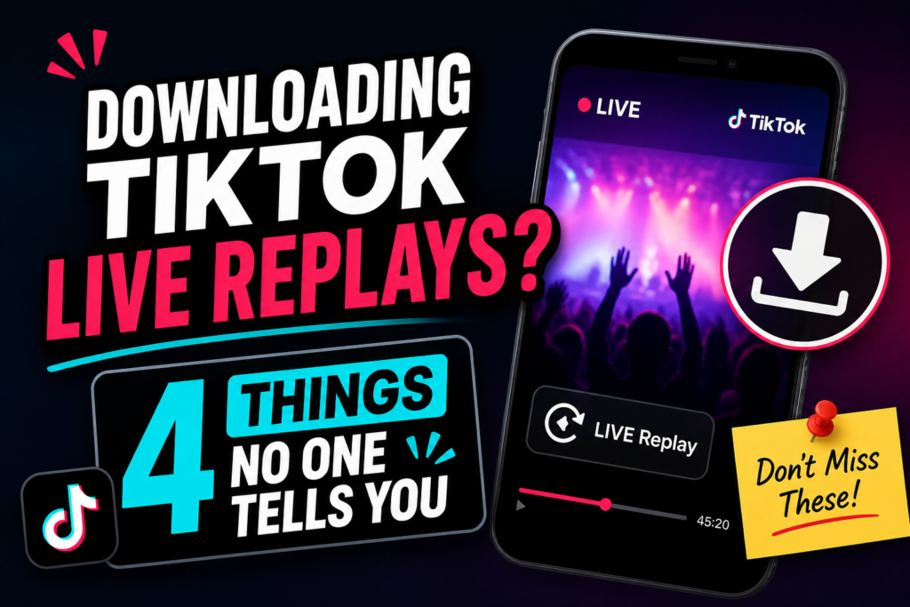 Downloading TikTok LIVE Replays