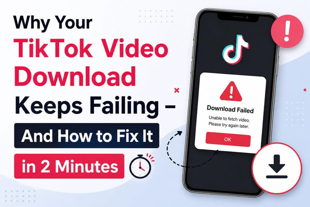Why Your TikTok Video Download Keeps Failing